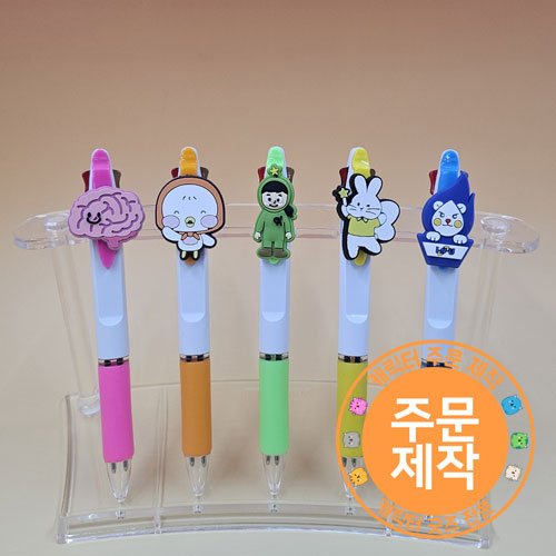 스와프 pvc캐릭터 멀티볼펜 2색